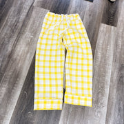Yellow and White Plaid Organic Flannel Pajama Set | Isaiah 41:10 - The Flannel Store